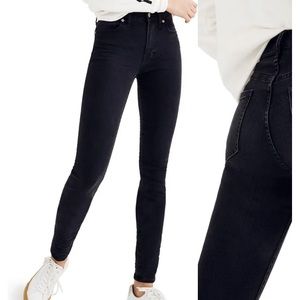 Madewell 9 inches skinny high rise jeans black